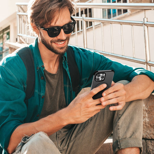 حافظة هاي فن هيوز بامبر ماغسيف سوداء، لهاتف آيفون 16 برو ماكس، 6.9 بوصة