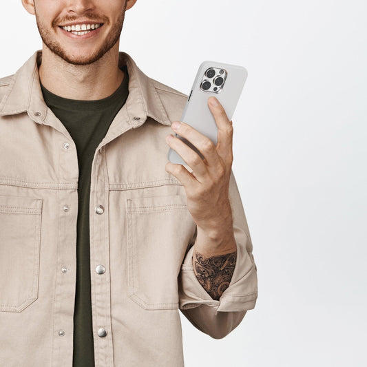 Hyphen Tint Silicone Magsafe Case White, iPhone 16 Pro, 6.3