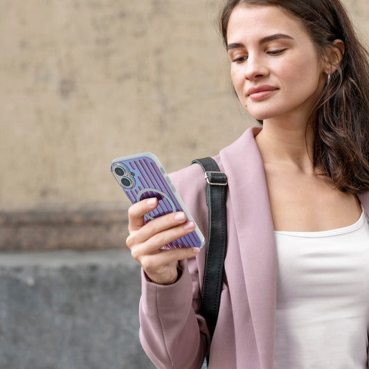 حافظة هاي فن إيريس ماغسيف بحواف واقية لهاتف آيفون 16 بلس، 6.7 بوصة