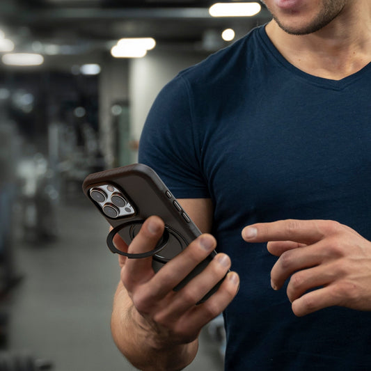 Hyphen Axel Shock-Proof Magsafe Case With Rotating Ring Stand, iPhone 16 Pro, 6.3 With Lanyard Strap, Black