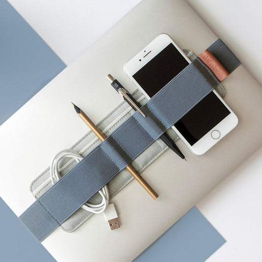 Beblau Slim 3-in-1 Organizer Desktop, Laptop & Travel Tech Storage, Blue