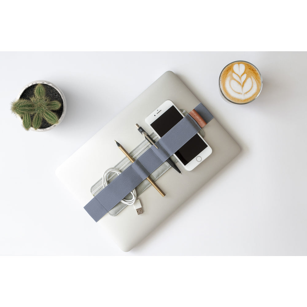 Beblau Slim 3-in-1 Organizer Desktop, Laptop & Travel Tech Storage, Blue