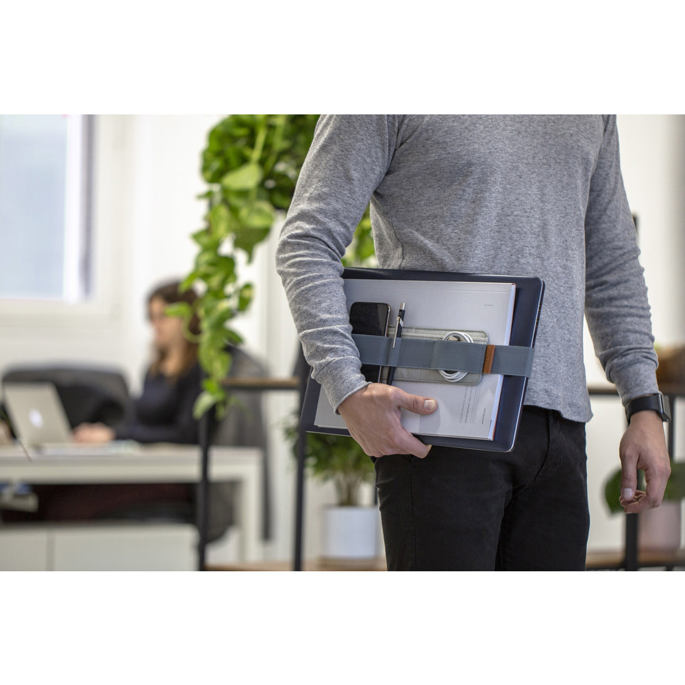 Beblau Slim 3-in-1 Organizer Desktop, Laptop & Travel Tech Storage, Blue