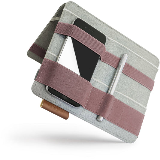 Beblau Portable 3-in-1 Laptop Organizer Travel, Desk & Backpack Tech Storage, Purple