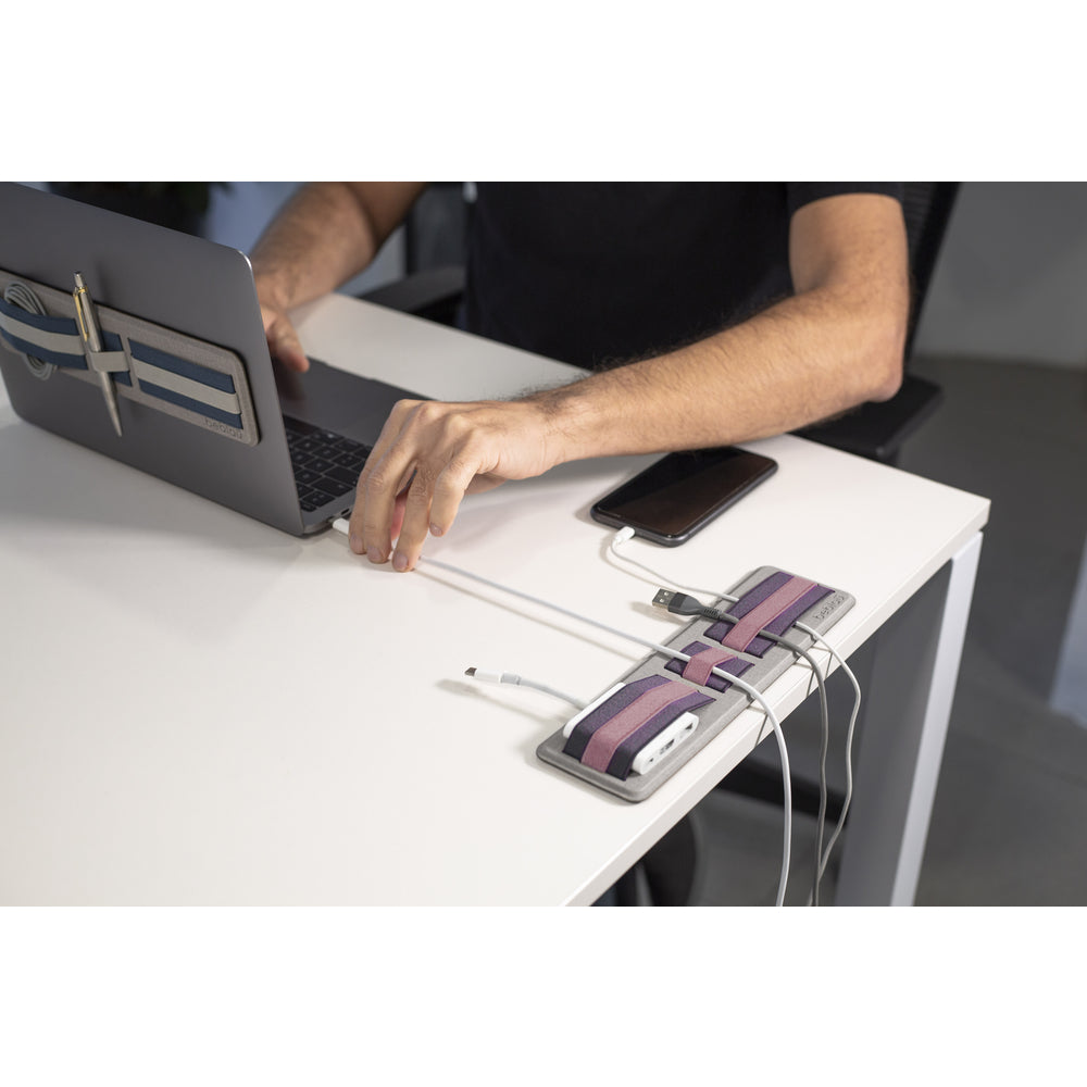 Beblau Shift Portable Laptop Organizer Sticks Anywhere, Ultra-Slim Tech Holder, Pink