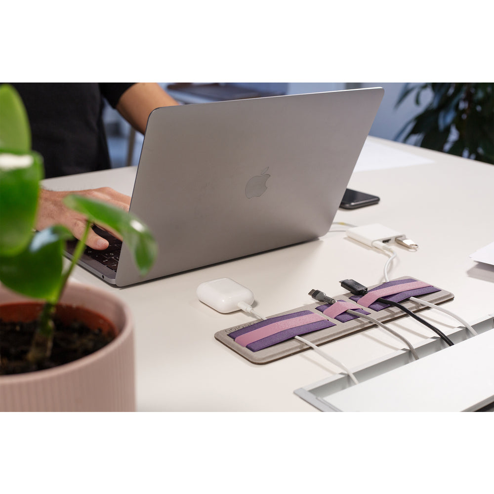 Beblau Shift Portable Laptop Organizer Sticks Anywhere, Ultra-Slim Tech Holder, Pink