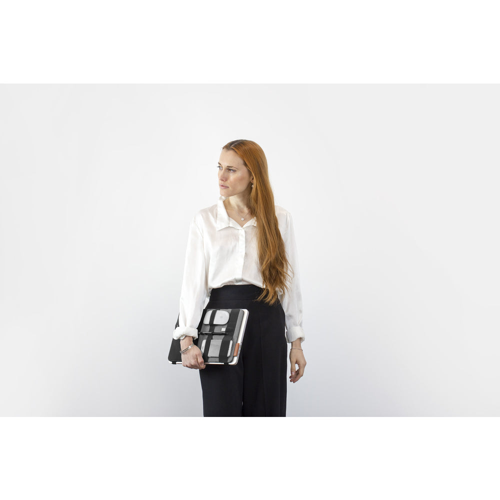 Beblau Portable 3-in-1 Laptop Organizer Travel, Desk & Backpack Tech Storage, Dark Grey