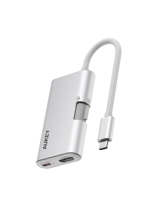 Aukey Travel Dok 3 In 1 Usb-C To 3-Ports Hub Sv