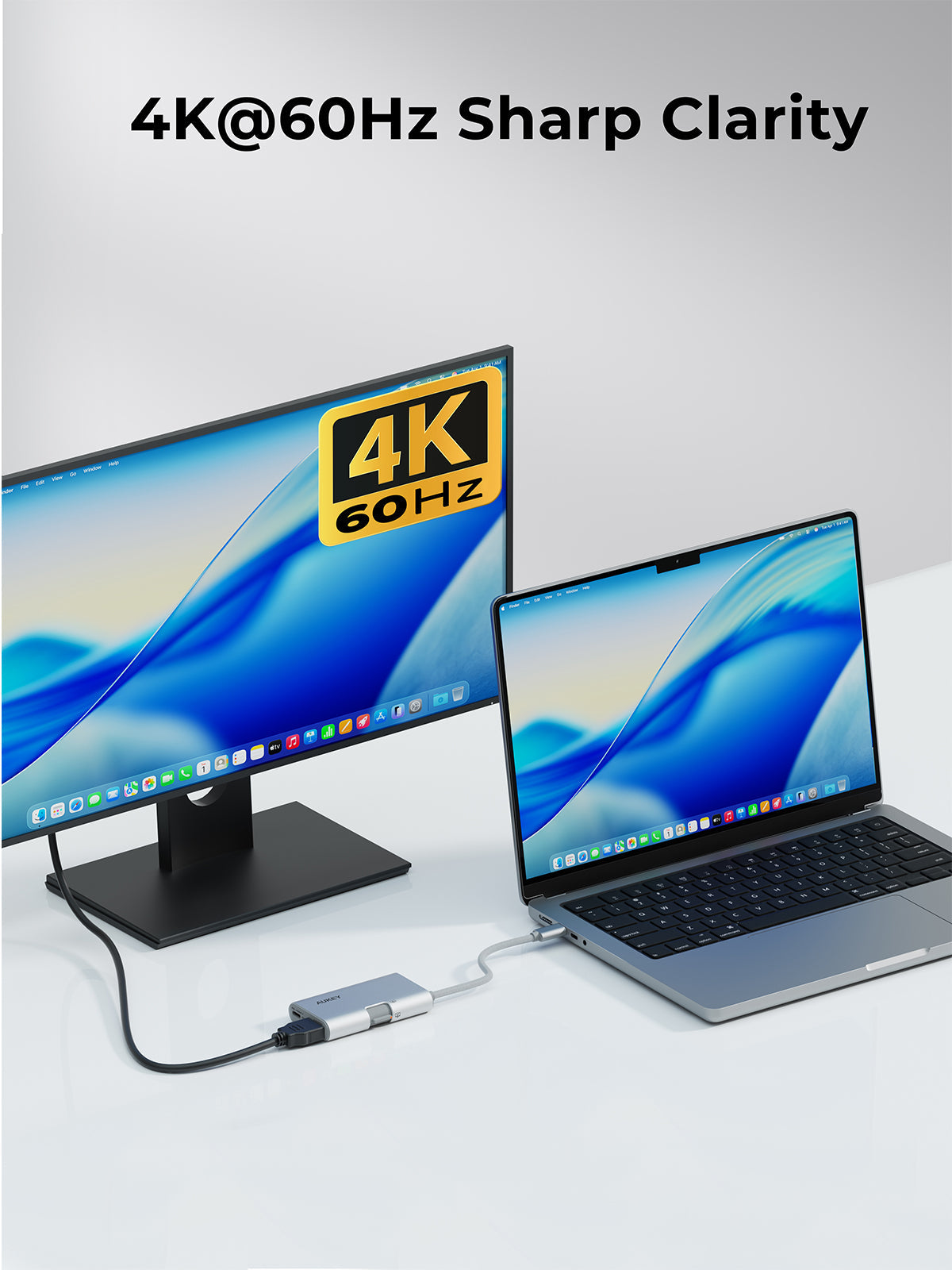Aukey Travel Dok 3 In 1 Usb-C To 3-Ports Hub Sv