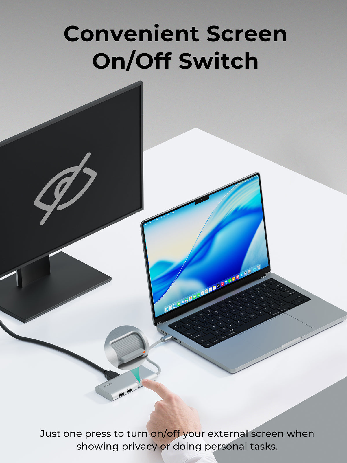 Aukey Office Dok 6 In 1 Usb-C To 6-Ports Hub Sv