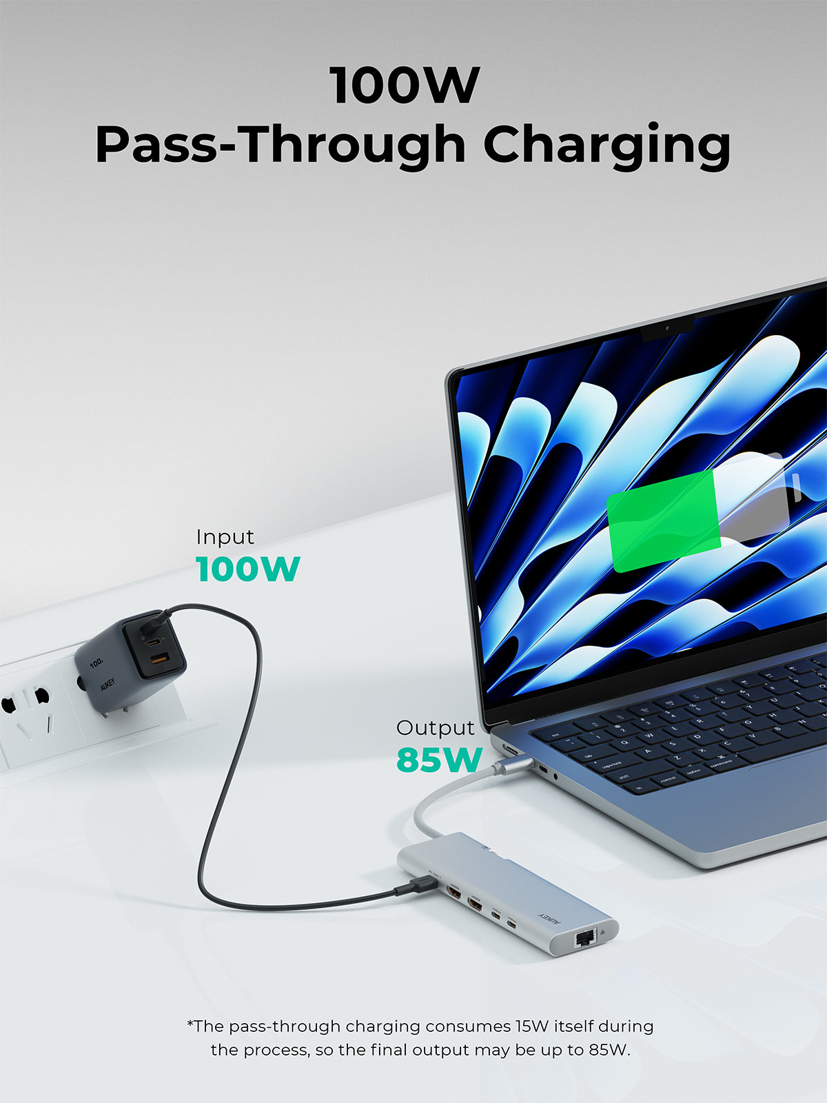 Aukey Office Dok 10 In 1 Usb-C To 10-Ports Hub Sv