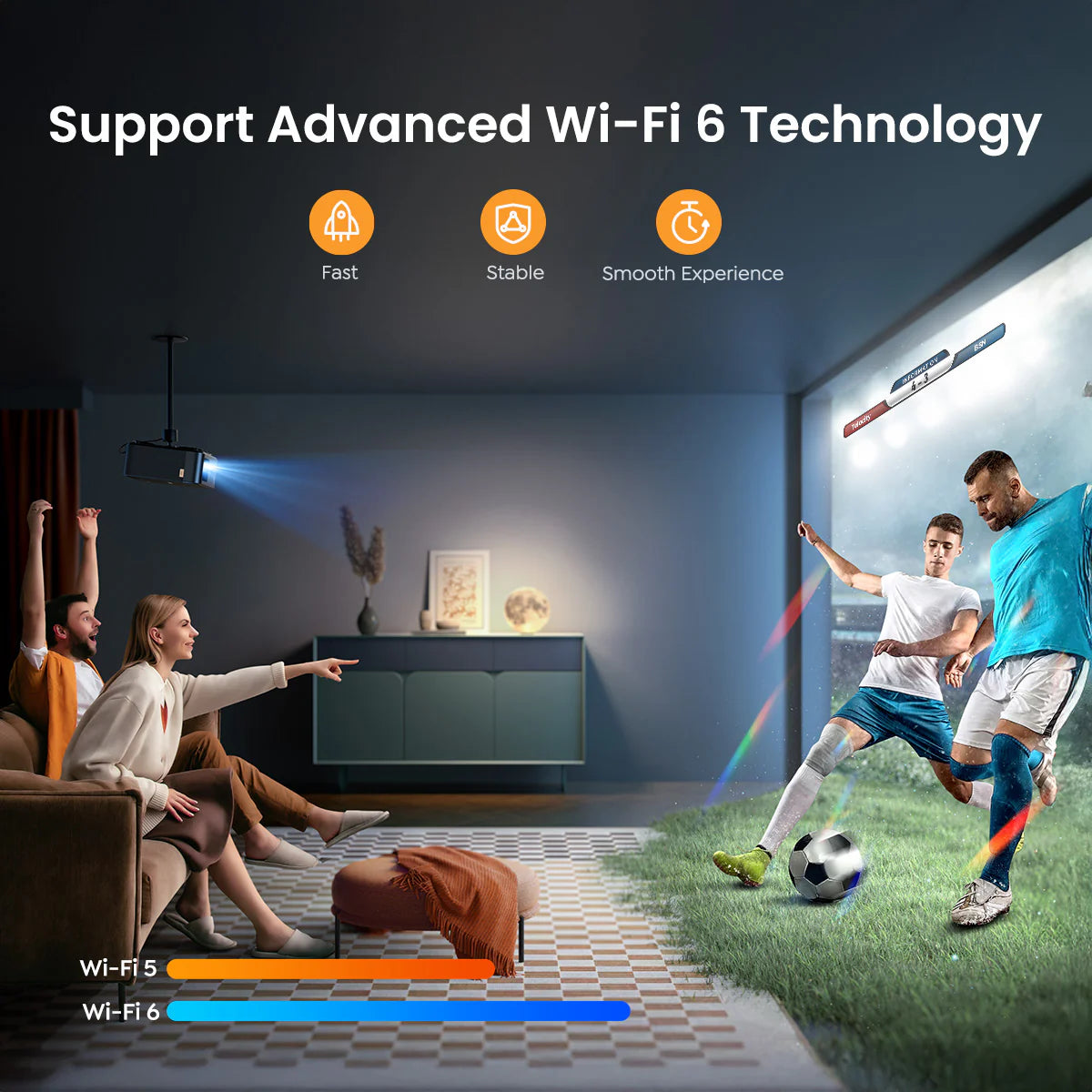 جهاز عرض ذكي يابر K2s مع خاصية عرض الشاشة عبر تقنية NFC