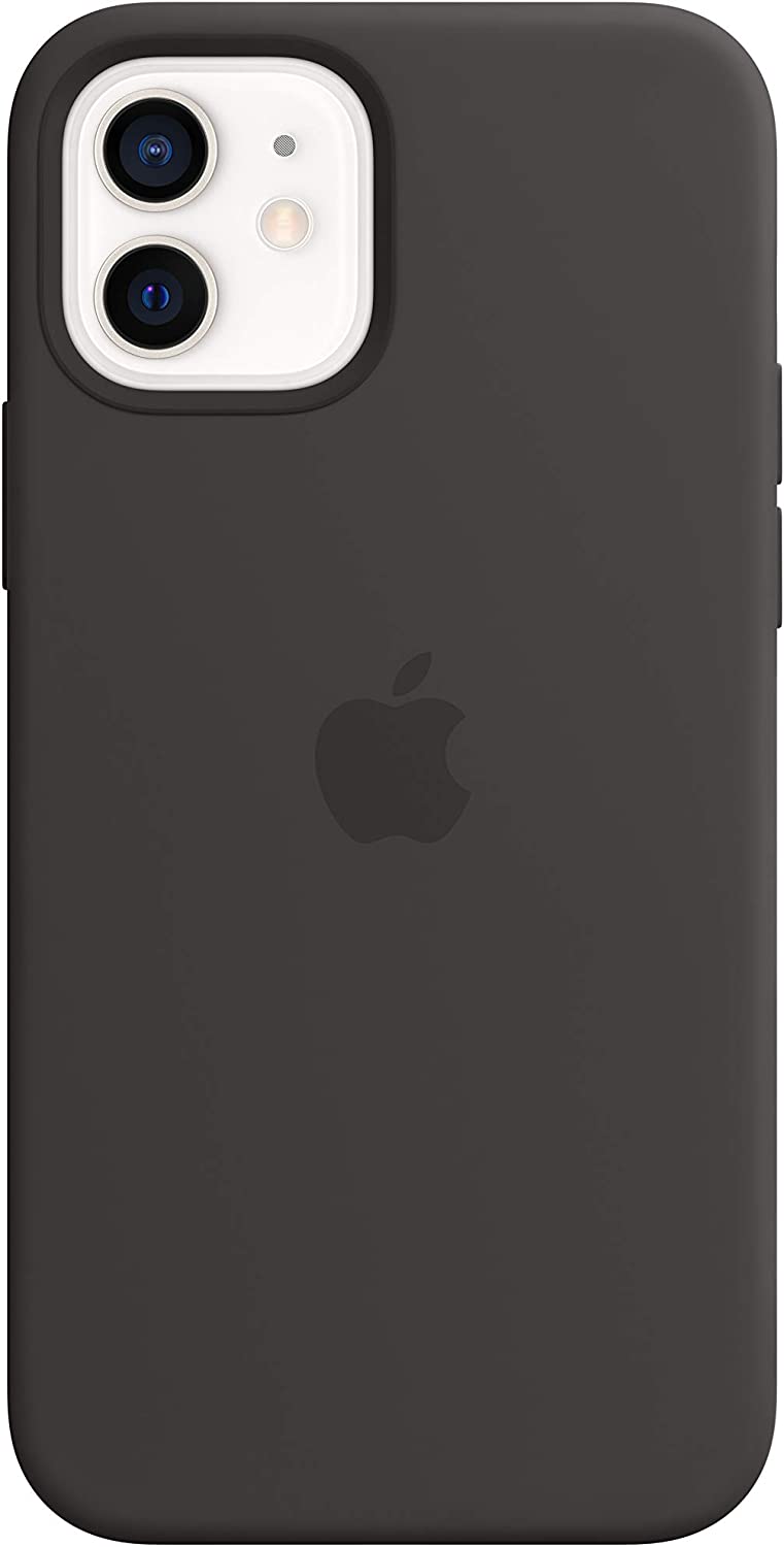 Apple غطاء حماية سيليكون لهاتف iPhone 12 وiPhone 12 Pro بتقنية MagSafe - اسود