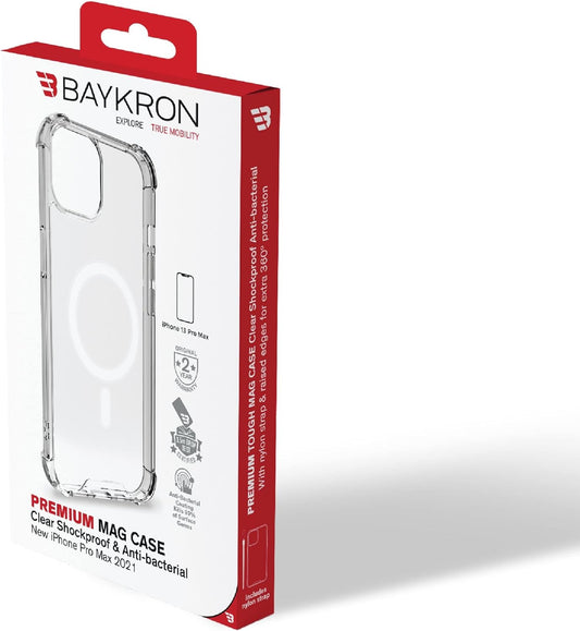 Baykron Tough Clear Magsafe Compatible Anti-yellow for iPhone 15 Pro Max