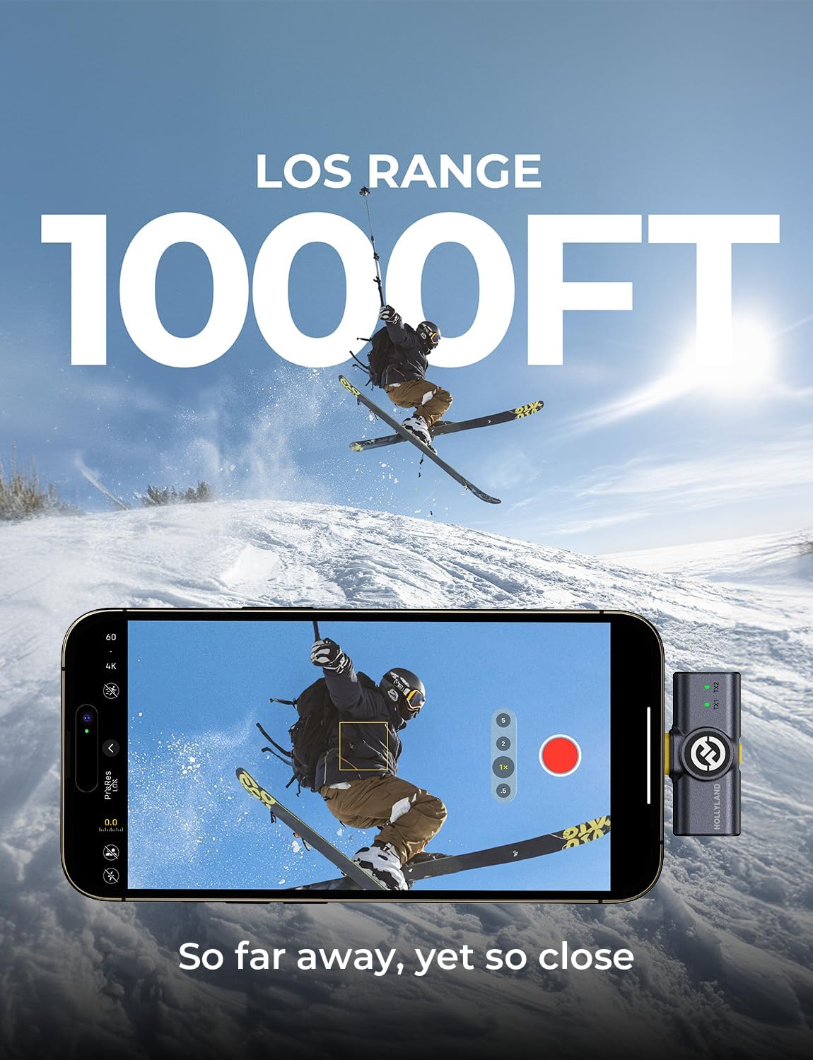 Hollyland LARK M2 Combo All-in-one Button Wireless Lavalier Microphone System
