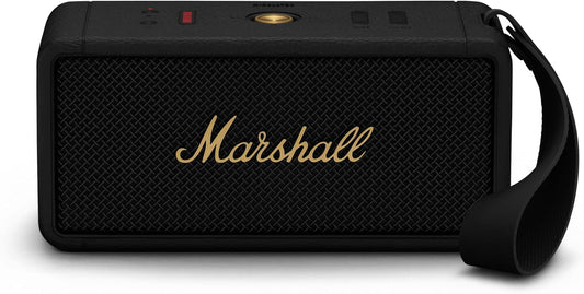 Marshall Middleton Portable Wireless Bluetooth Speaker - Black/ Brass