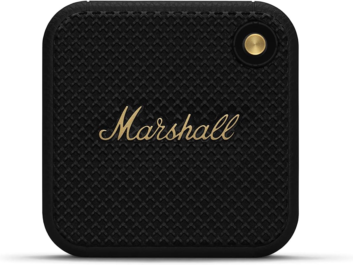Marshall Willen Compact Portable Wireless Speaker - Black/Brass