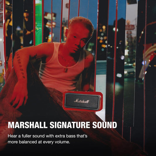 Marshall Emberton Iii Compact Portable Wireless Speaker - Black/Brass