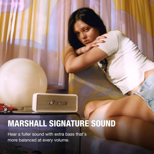 Marshall Emberton Iii Compact Portable Wireless Speaker - Cream