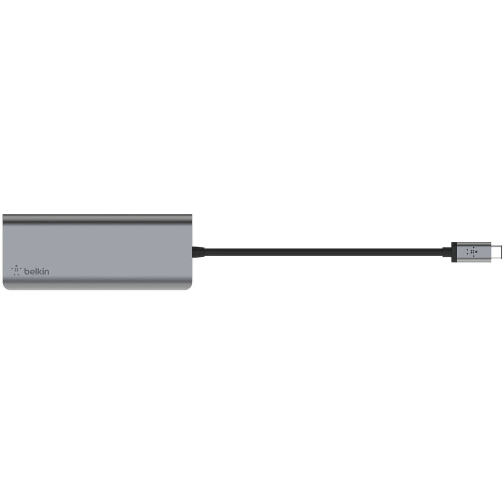 Belkin 6-in-1 USB-C Multiport Hub with HDMI, Gigabit Ethernet, SD & USB - Space Grey
