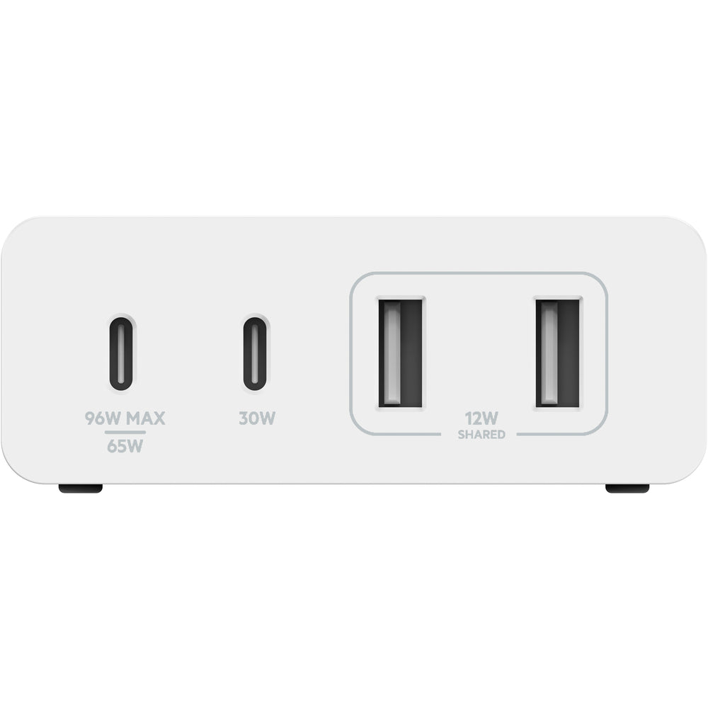 Belkin BoostCharge Pro 108W GaN 4-Port Charger, 2x USB-C & 2x USB-A - White