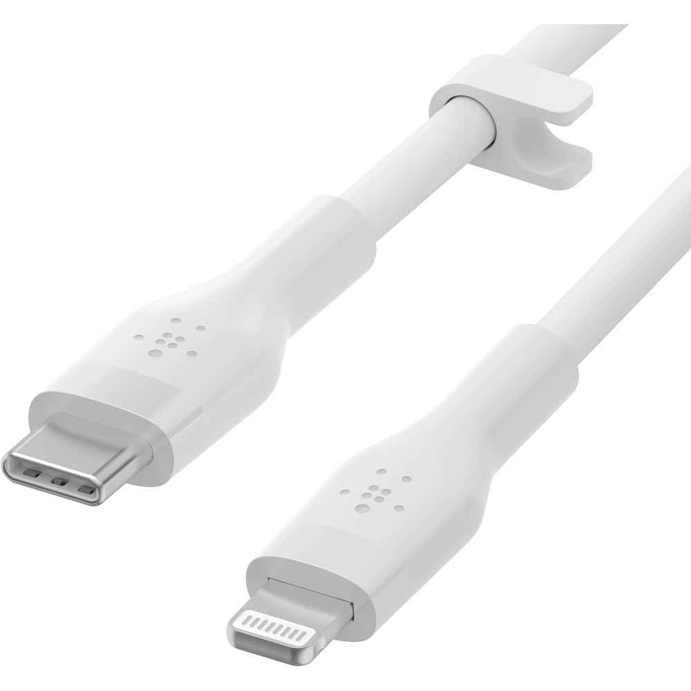 Belkin Silicone Lightning to USB-C Cable, 1m - White