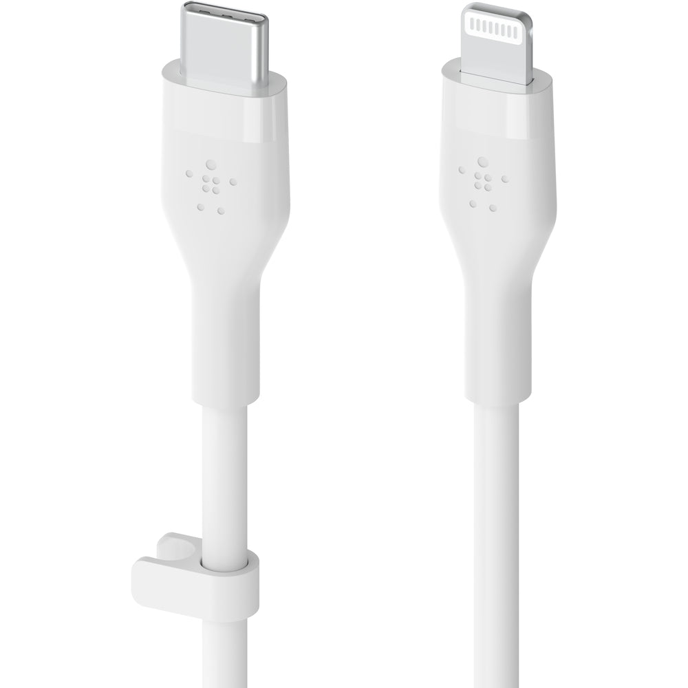 Belkin Silicone Lightning to USB-C Cable, 1m - White