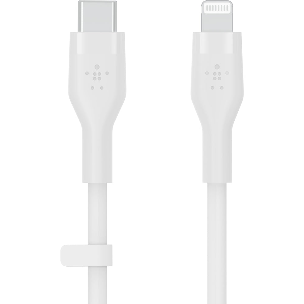 Belkin Silicone Lightning to USB-C Cable, 1m - White