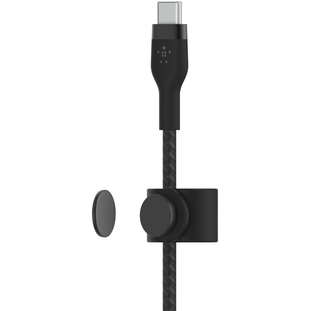 Belkin Braided Silicone Lightning to USB-C Cable, 3m - Black