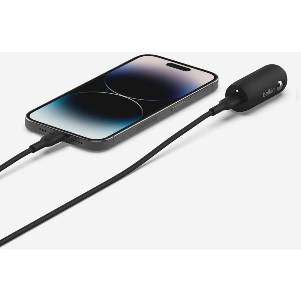 Belkin 30W USB-C Car Charger - Black