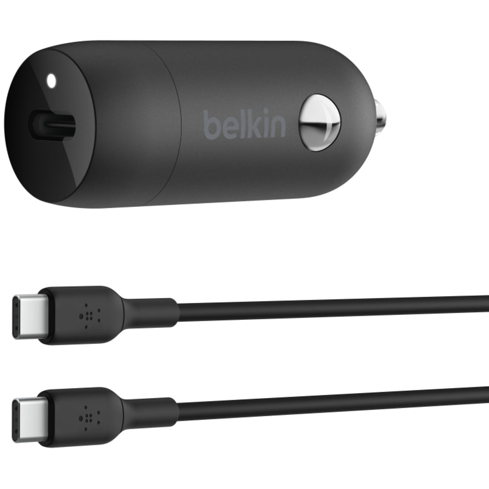 Belkin 30W USB-C Car Charger - Black