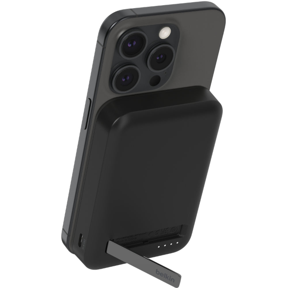 Belkin Qi2 8K Wireless Power Bank with Kickstand - Black