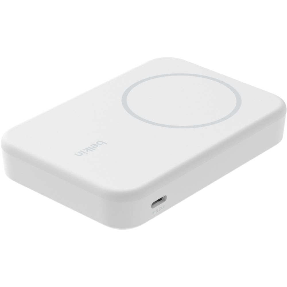 Belkin Qi2 8K Wireless Power Bank with Kickstand - White