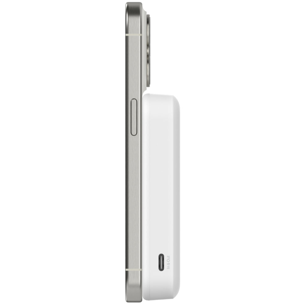 Belkin Qi2 8K Wireless Power Bank with Kickstand - White