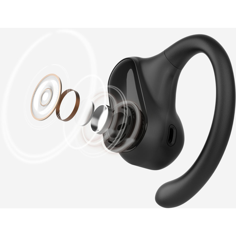 Belkin SoundForm ClearFit Open-Ear Wireless Earbuds - Black
