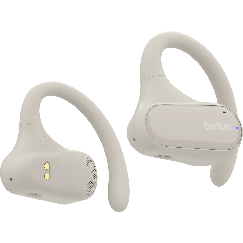 Belkin SoundForm ClearFit Open-Ear Wireless Earbuds - Sand