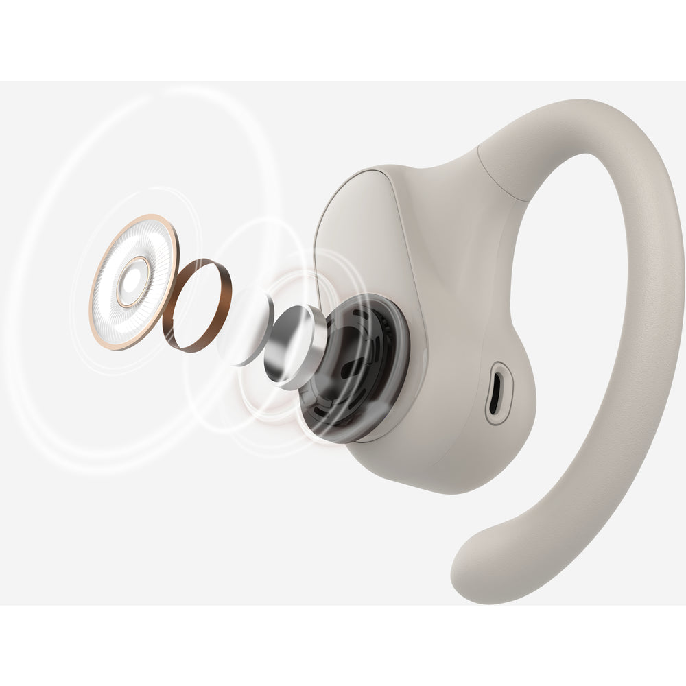 Belkin SoundForm ClearFit Open-Ear Wireless Earbuds - Sand