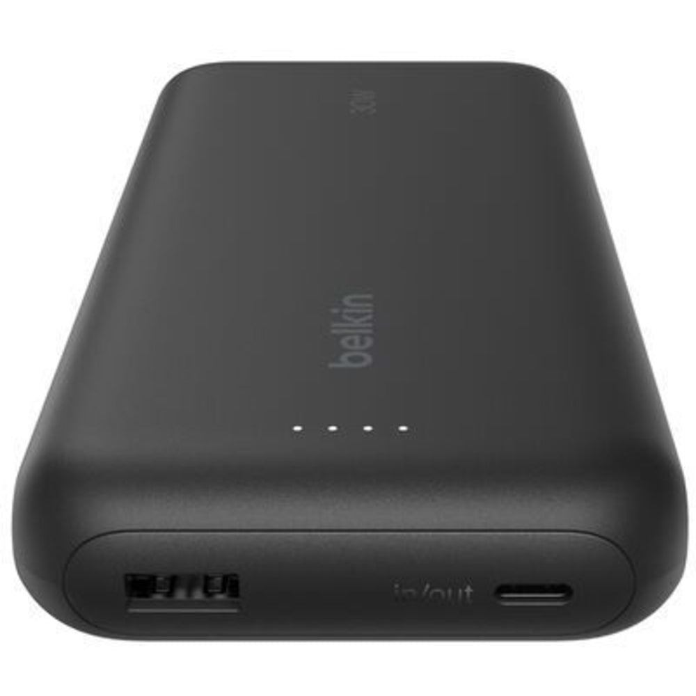 Belkin 20K Power Bank with Integrated Cable - Black