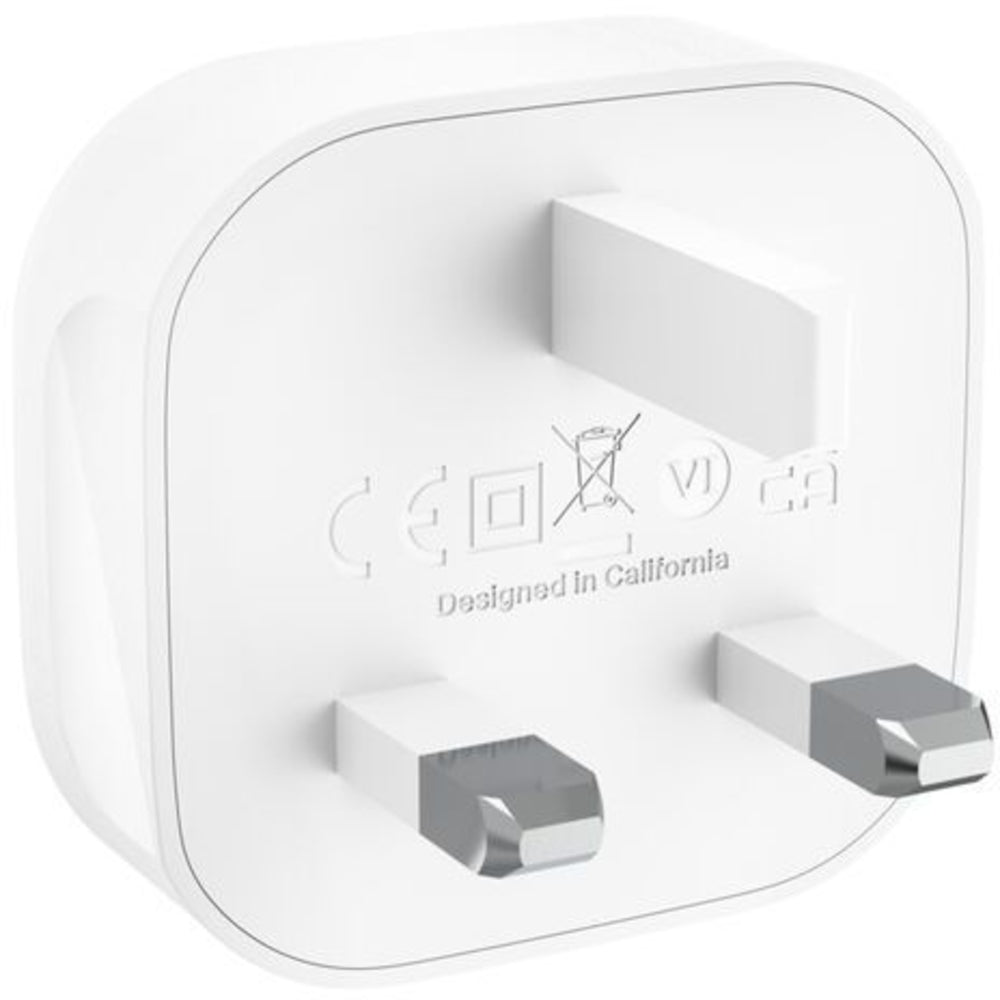 Belkin 20W PPS USB-C Wall Charger, UK Plug - White