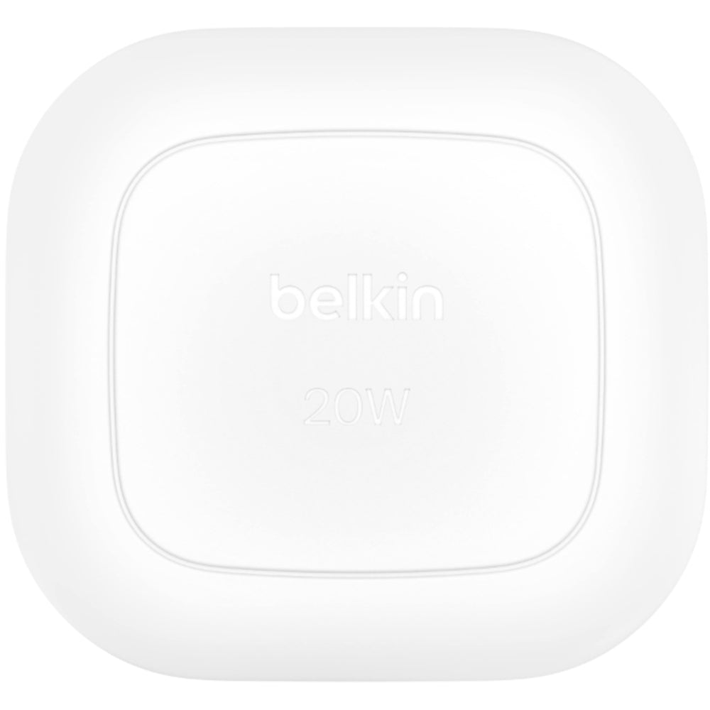 Belkin 20W USB-C Wall Charger with 1m USB-C Cable, UK Plug - White