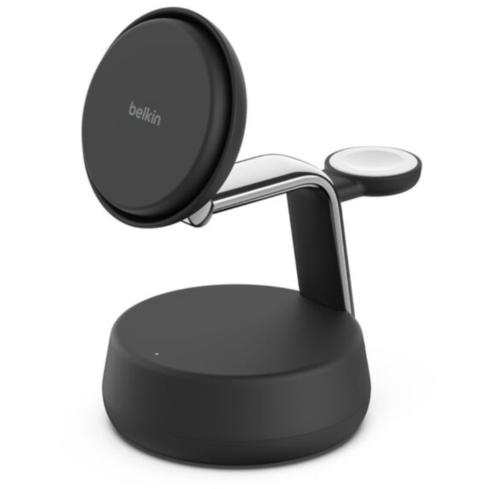 Belkin UltraCharge Pro 25W Qi2 3-in-1 Wireless Charging Dock - Charcoal