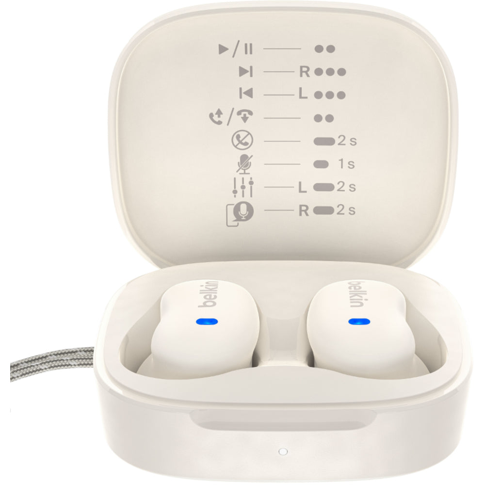 Belkin SoundForm Anywhere True Wireless Earbuds - Cream