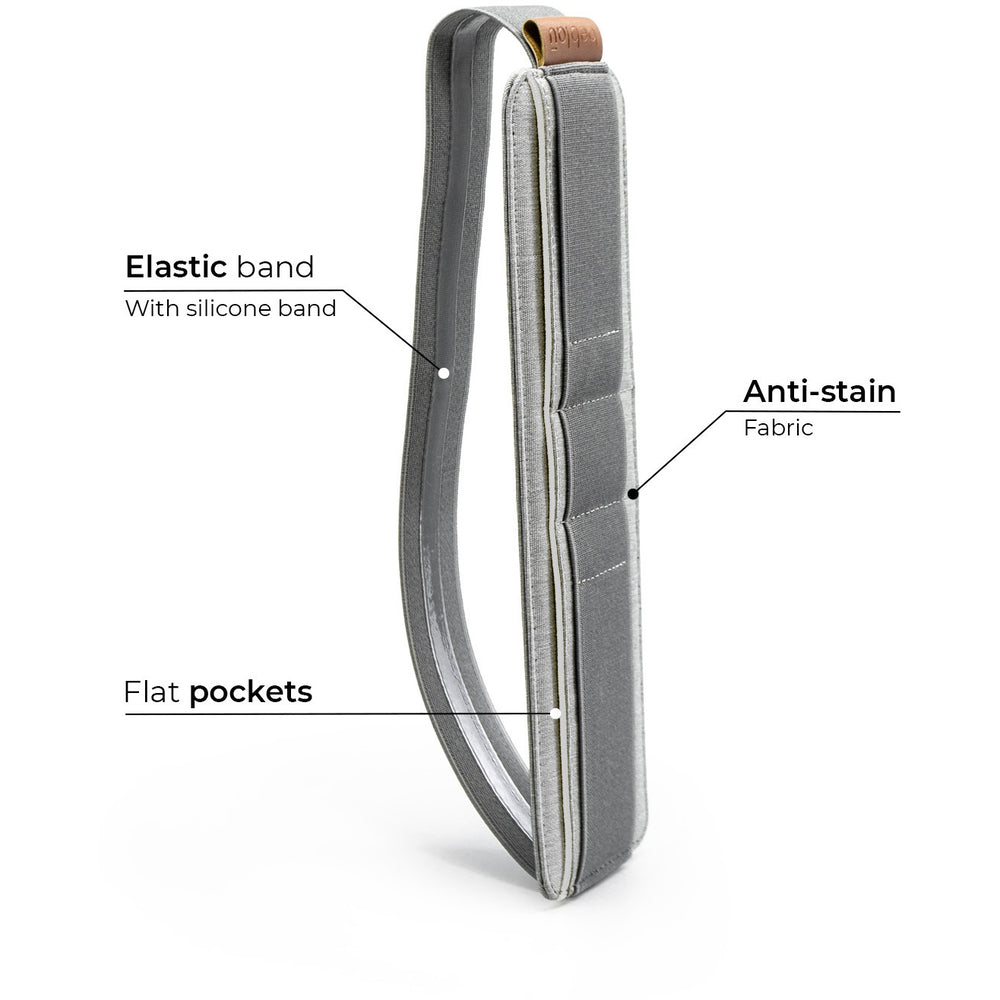 Beblau Slim 3-in-1 Organizer Desktop, Laptop & Travel Tech Storage, Grey