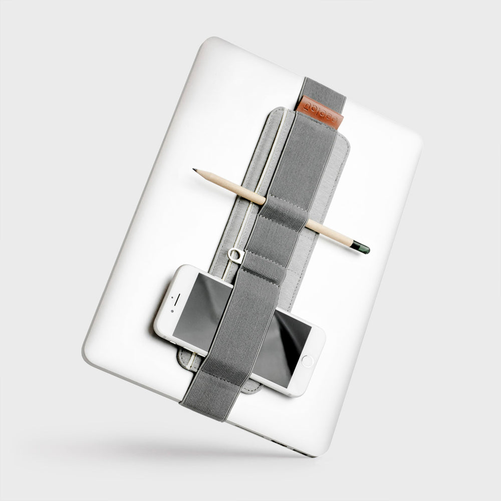 Beblau Slim 3-in-1 Organizer Desktop, Laptop & Travel Tech Storage, Grey