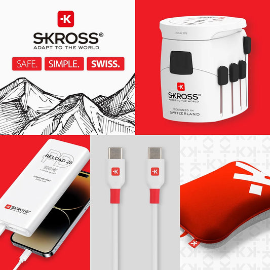 Skross MUV USB Charger AC65PD With USB C Cable