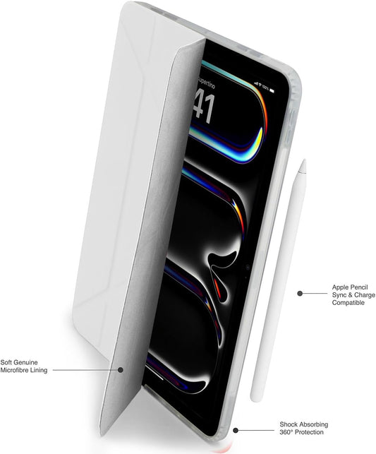 حافظة بيبيتو مقاس 11 بوصة لجهاز iPad Pro اوريجامي #3 باللون الأبيض