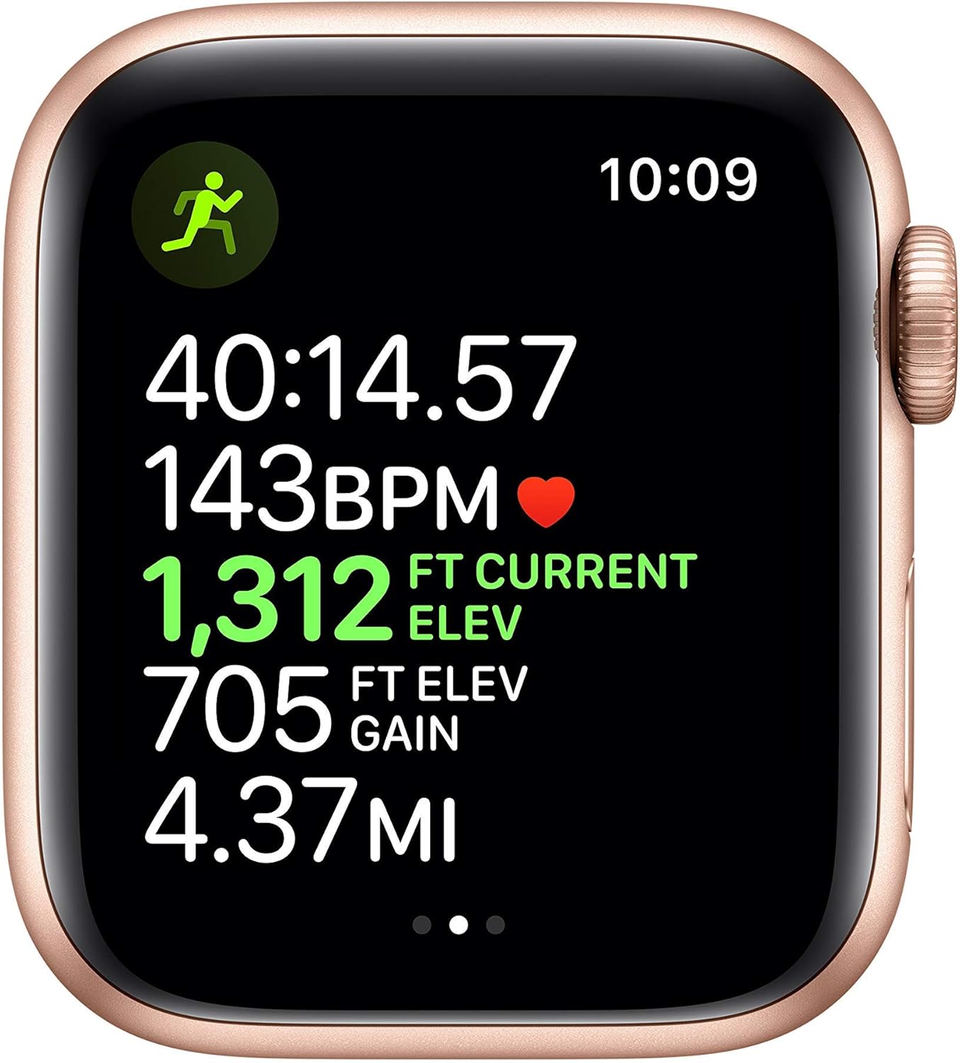 Apple Watch Series 5 44mm Gold Aluminium Case with Pink Sand Sport Band - S/M & M/L
