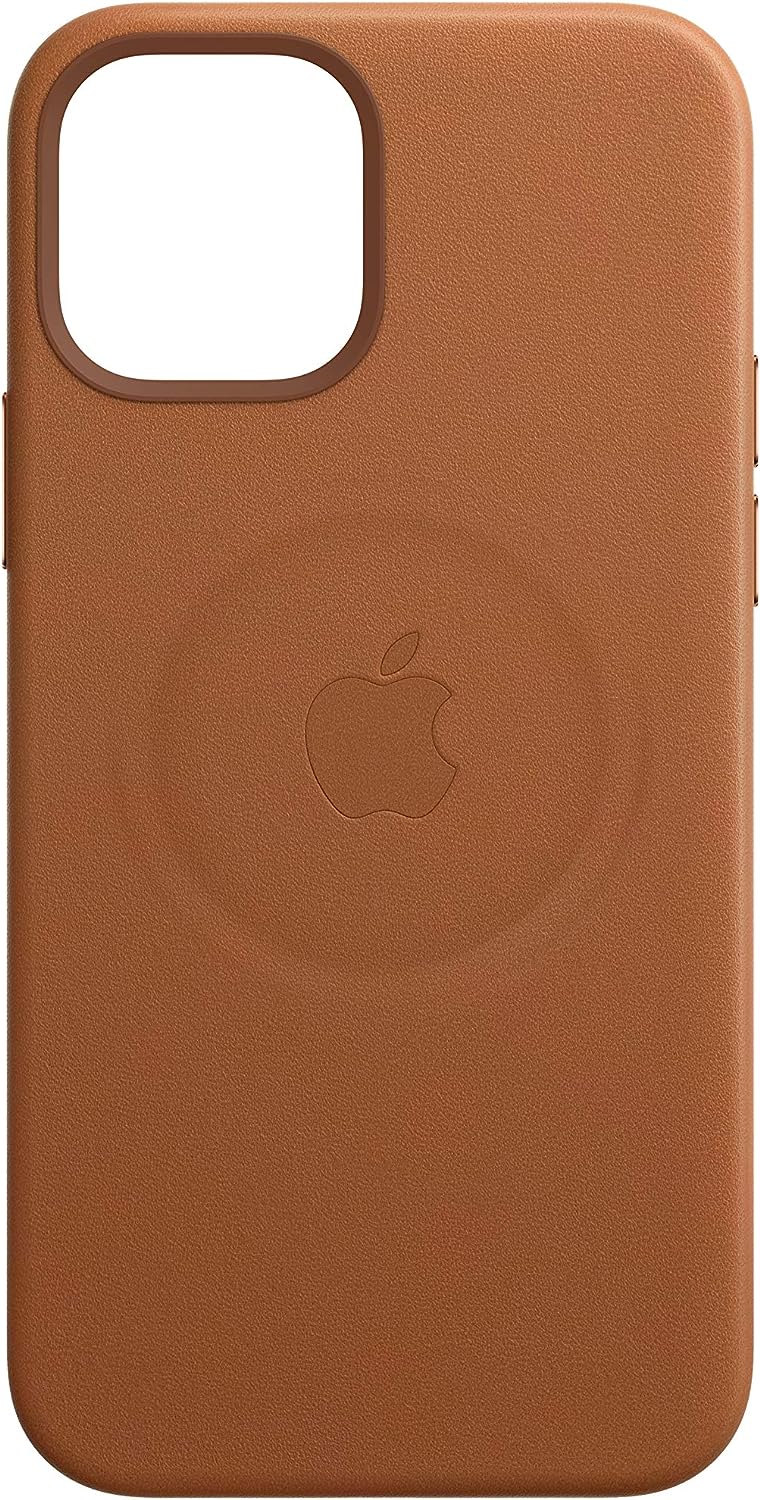 حافظة حماية لهاتف iPhone 12 جلدية من Apple بتقنية MagSafe لهاتف iPhone 12 Mini - سادل بني