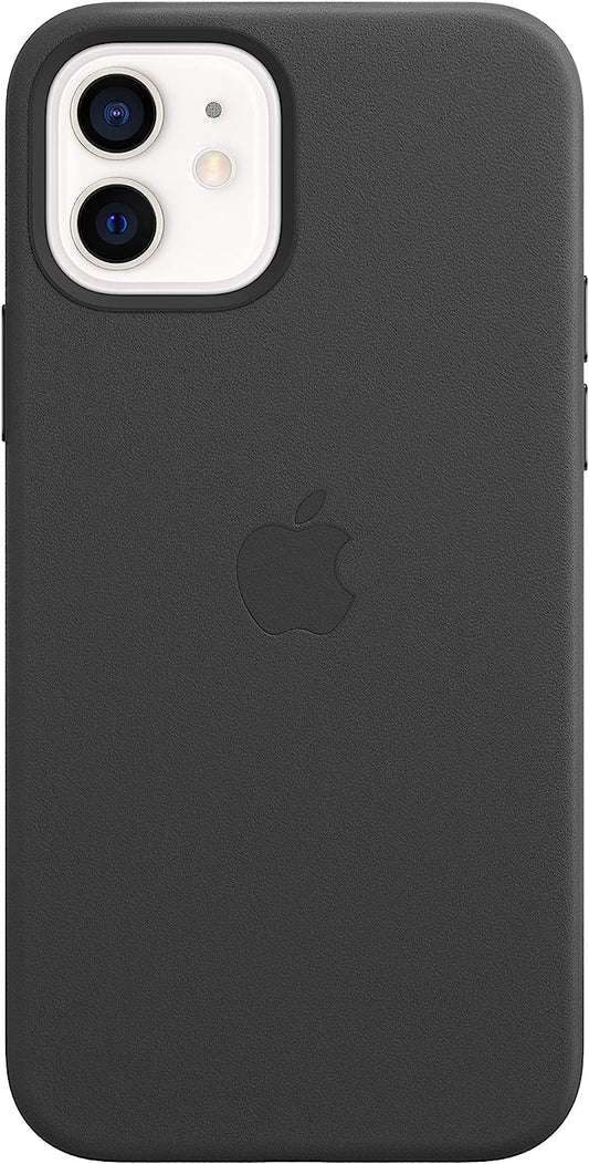 حافظة جلدية من Apple بتقنية MagSafe (يناسب iPhone 12| 12Pro) -أسود