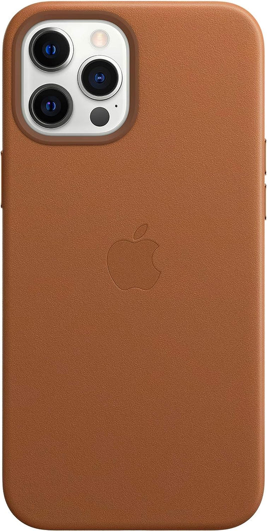 حافظة جلدية من Apple بتقنية MagSafe (يناسب iPhone Pro Max) -بني سادل